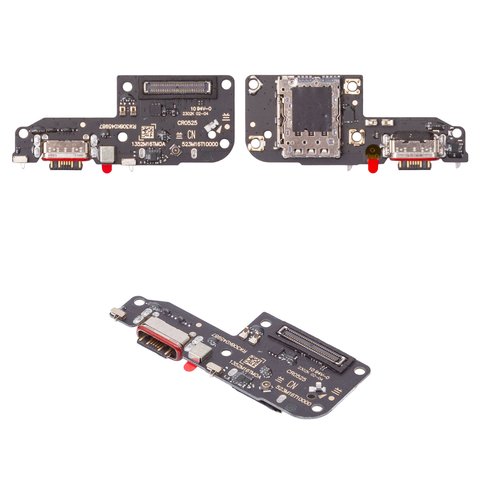 Cable flex puede usarse con Xiaomi Poco F5, del conector de carga, con micrófono, con componentes, High Copy, placa del cargador