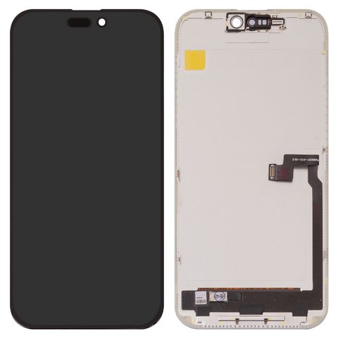 Pantalla LCD puede usarse con iPhone 16 Pro Max, negro, con marco, High Copy, sin error, OLED  hard diagnosable, DD OLED