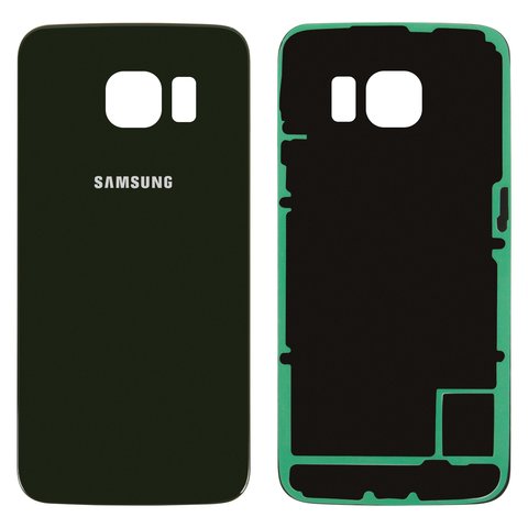 Задняя панель корпуса для Samsung G925F Galaxy S6 EDGE, зеленая, изумрудная, 2.5D, Original PRC 