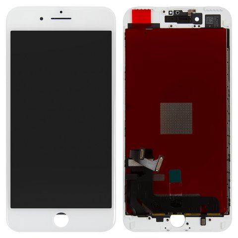 Дисплей для iPhone 7 Plus, белый, с рамкой, PRC