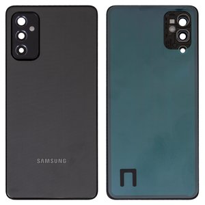 Задня панель корпуса для Samsung M526 Galaxy M52, чорна, із склом камери