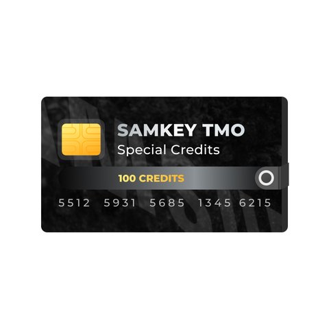 Спеціальні кредити Samkey TMO 100 кредитів 
