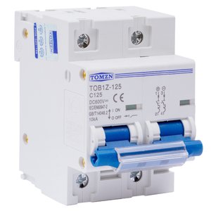 Автоматичний вимикач постійного струму TOMZN TOB1Z 125, 2P, 600 В, 125 A, MCB