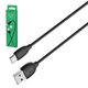 USB кабель Borofone BX19, USB тип-C, USB тип-A, 100 см, 3 A, черный, #6931474701794