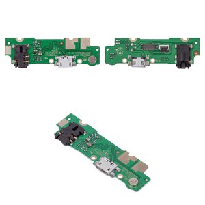 Шлейф для Tecno Pop 3 BB2 , коннектора наушников, коннектора зарядки, с микрофоном, Сopy, плата зарядки