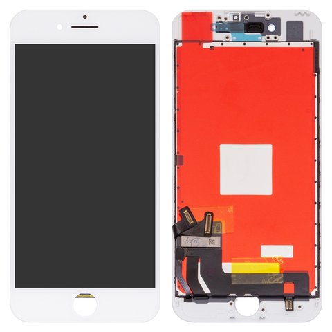 Дисплей для iPhone 7, білий, з рамкою, Оригінал переклеєне скло , Уцінка. не працює 3D Touch.