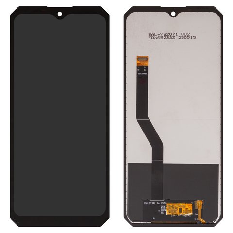 Дисплей для Oukitel WP28 E, WP36, WP36 Pro, чорний, без рамки, High Copy, FPC Y89452 V02