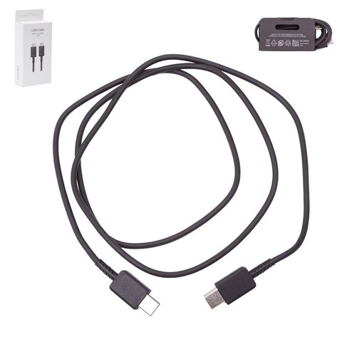 USB кабель EP DG977, 2xUSB тип C, 100 см, 5 А, черный, service pack box