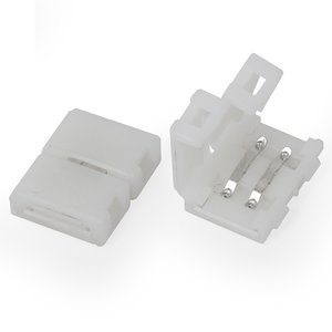 Прямой 2 контактный коннектор для соединения RGB светодиодных лент SMD3528 2835