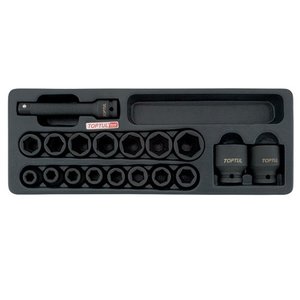 Набор головок ударных + удлинитель TOPTUL GCAT1807