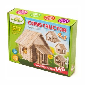 Juego de construcción IGROTECO "Casa de campo 4 en 1"