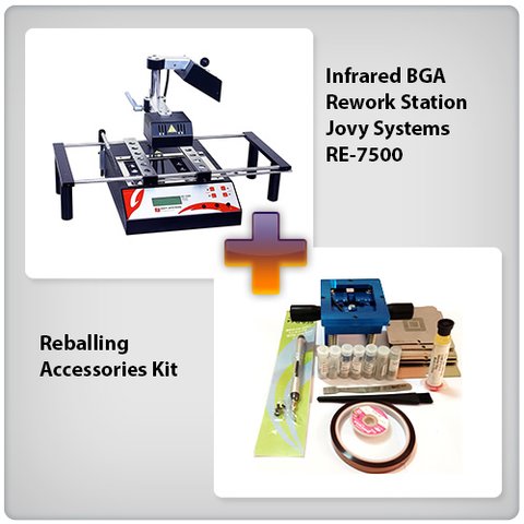 Infrared BGA Rework Station Jovy Systems RE 7500 + Reballing Accessories Kit