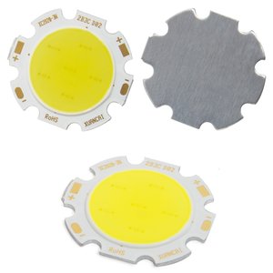 COB LED Chip 3 W (cold white, 250 lm, 28 mm, 300 mA, 9-12 V) COB LED Chip 3 W (cold white, 250 lm, 28 mm, 300 mA, 9-12 V)